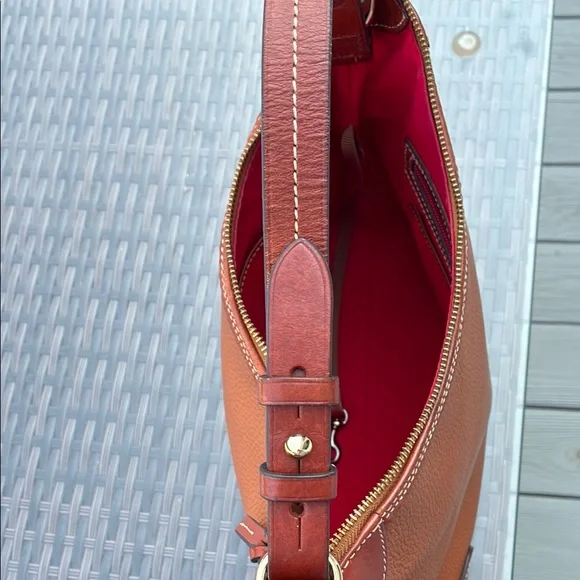 Dooney & Bourke Brown Shoulder Bag with Gold Accents - Picture 12 of 13